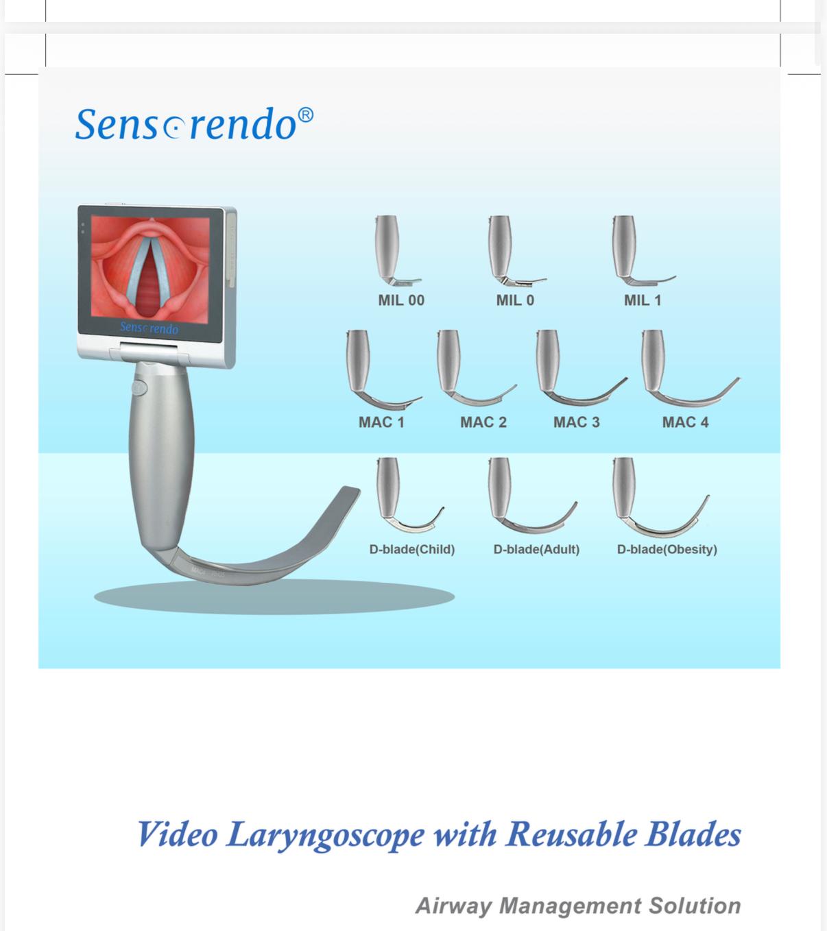 Видео ларингоскоп Sens*rendo S-VL-R